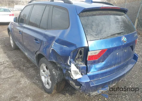 2007 BMW X3 3.0Si из США, поврежденный, VIN WBXPC93437WF09540